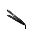 Black hair straightener on a white background